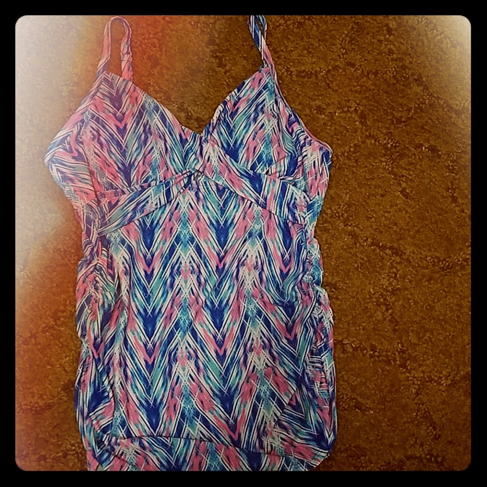 Pink blush swim top